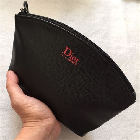 dior makeup pouch black|vintage dior makeup bag.